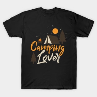 Happy Camper Shirt Boyfriend Tee Gift For Camper Camping Shirt Mom Tee Shirt Best Friend Gift Birthday Gift for Mom RV Shirt Summer Shirts T-Shirt